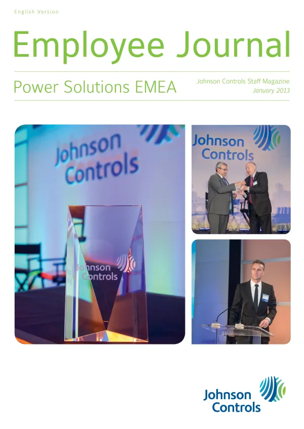 Titel des Employee Journals von Johnson Controls