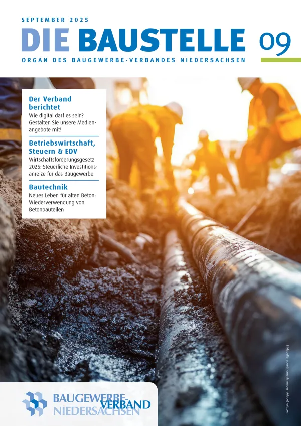 Titelbild der Zeitschrift DIE BAUSTELLE
