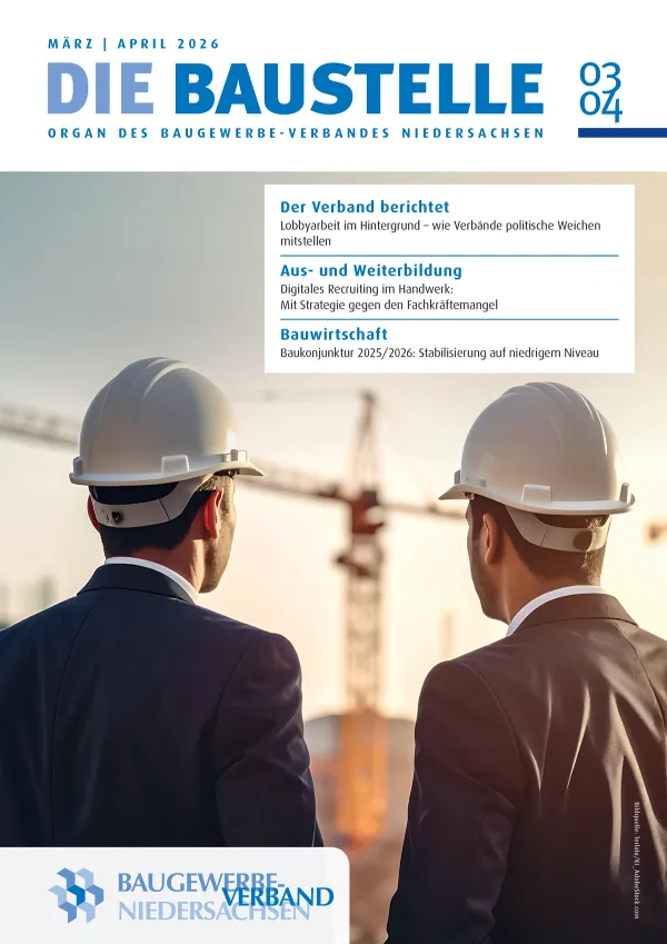 Titelbild der Zeitschrift DIE BAUSTELLE